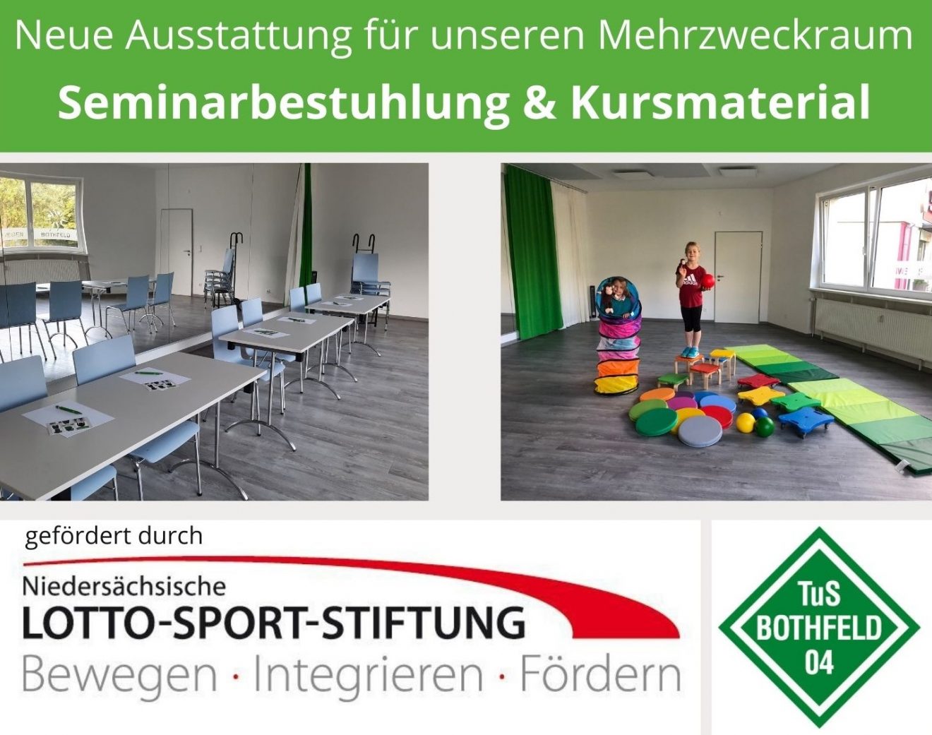 Bestuhlung und Material TuS Spiegel